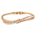 Crystal Wave 18K Rose Gold Finished High Quality Bangle Bracelet  Be the first to review this item